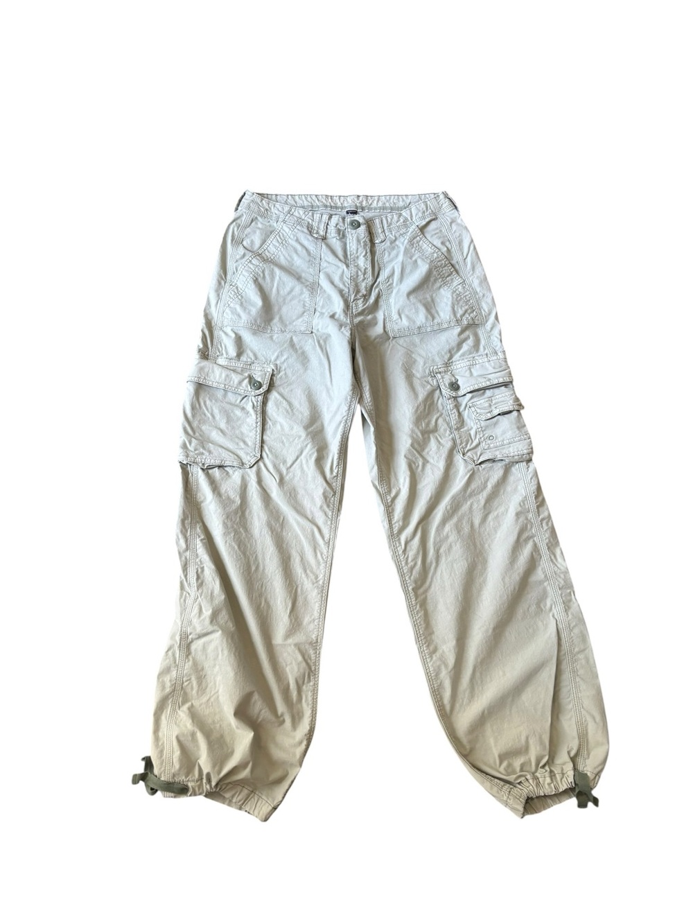 American Eagle Baggy Cargo Parachute Pant Sz 12L Sage